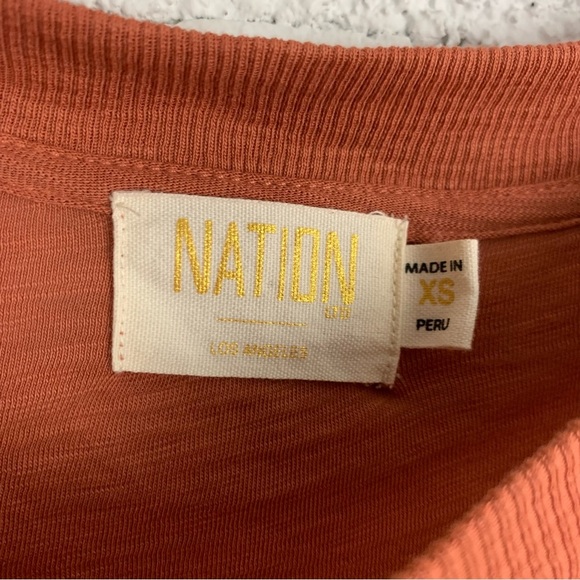 Nation LTD Rimma Exaggerated Sleeve Pleated Puff Tee XS - Picture 7 of 12